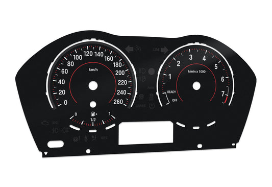 BMW 1,2, X1 series, F20, F22, F23, F48 - Speedometer dials MPH to KM/H Gauges