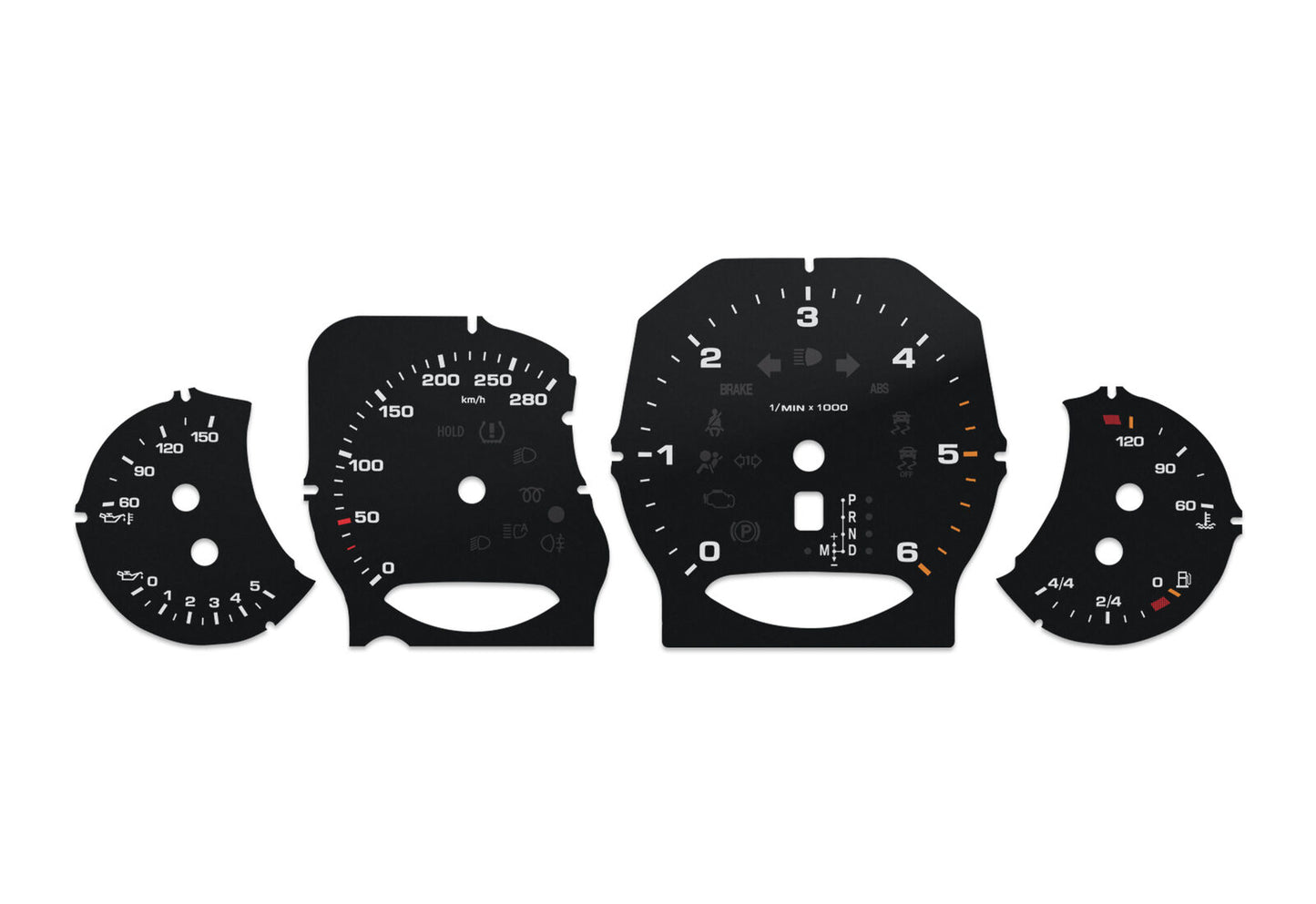 For Porsche Cayenne Diesel - Speedometer gauges from MPH to km/h Gauges