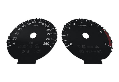 Lexus NX  - Speedometer dials MPH to KM/H Gauges