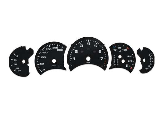 For Porsche Carrera 911, 996 - Speedometer gauges from MPH to km/h Gauges