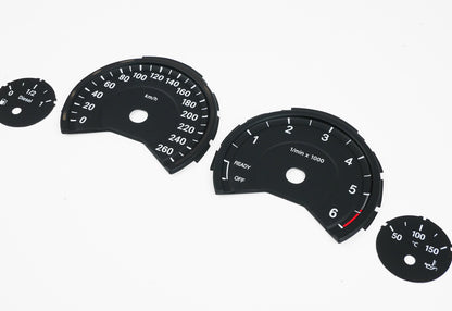 BMW 3D Black F30 F31 F32 F33 F34 F36 - Speedometer Dials Gauges