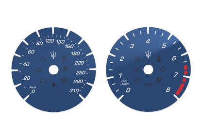 Maserati Ghibli - Speedometer dials MPH to KM/H Gauges