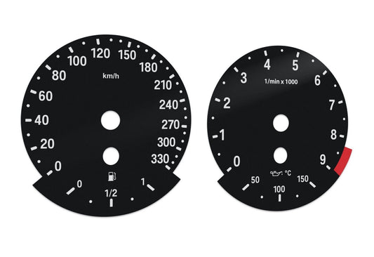 For BMW M3, E90 - Speedometer Dials from MPH to Km/h Cluster Gauges