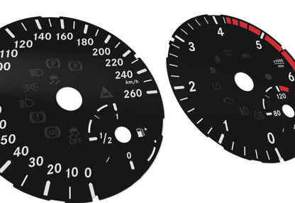 Mercedes-Benz ML,GL - Speedometer dials MPH to km/h Gauges