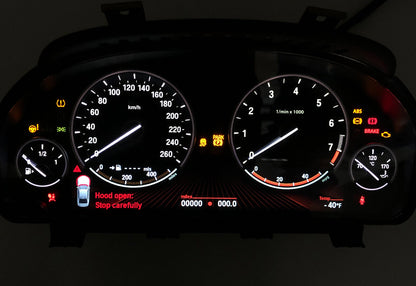 For BMW F10,F15,F25,F01 - Speedometer dials from MPH to km/h Gauges