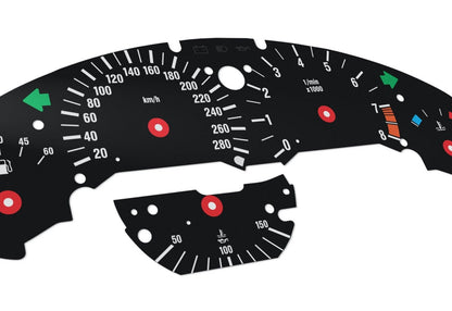 For BMW M3 E36 280km/h - Speedometer Dials from MPH to Km/h Cluster Gauges