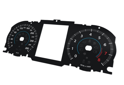 For Jaguar XF, XE - Speedometer Dials from MPH to Km/h Cluster Gauges