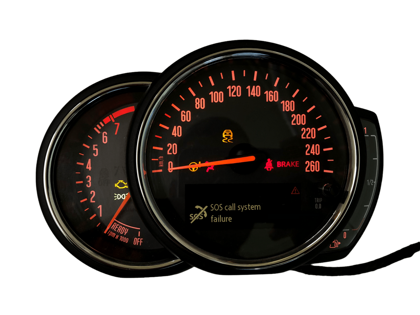 For MiniCooper F54/F55/F56/F57/F60 - Speedometer dials from MPH to Km/h Gauges