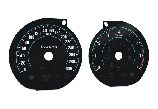 For Jaguar XF MK1, XKR, XK - Speedometer Dials from MPH to Km/h Cluster Gauges