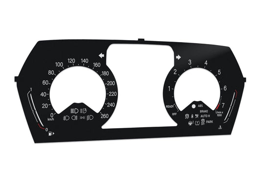 BMW 1,2 series F40, F44 - Speedometer dials from MPH to km/h Gauges