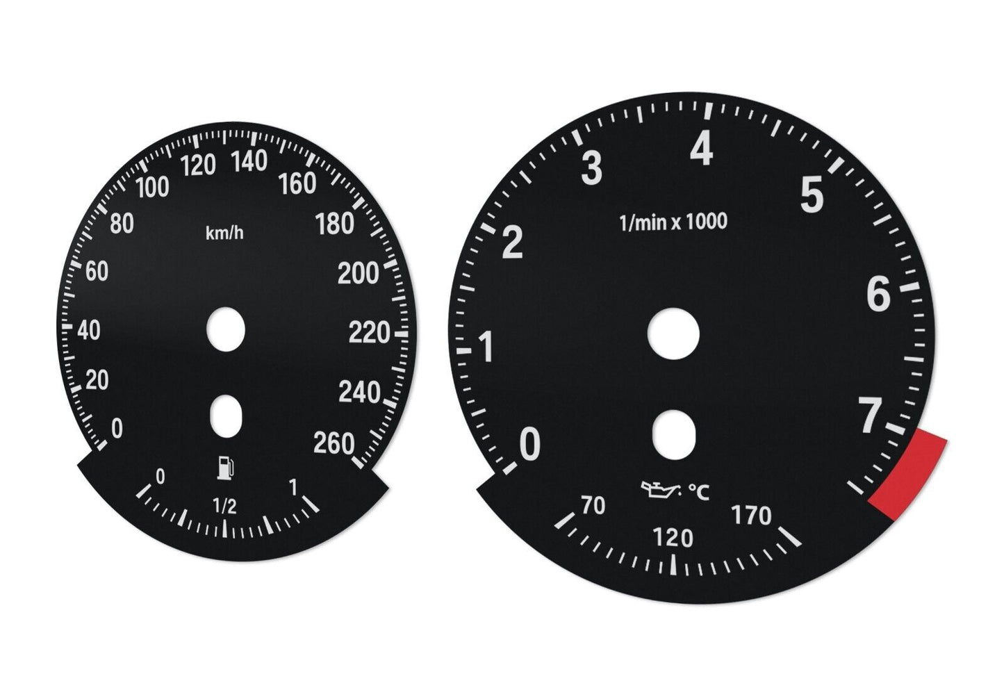 BMW X6 E71 - Speedometer dials from MPH to km/h Gauges