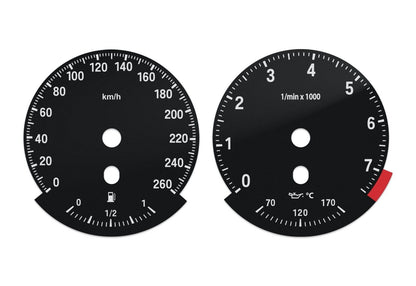 BMW X6 E71 - Speedometer dials from MPH to km/h Gauges