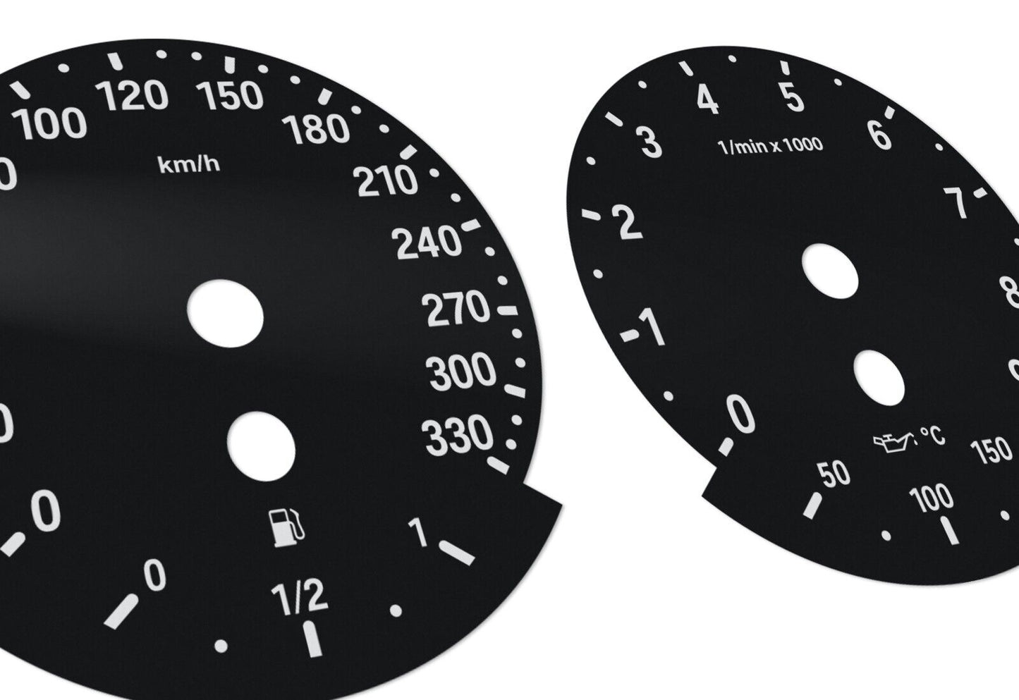 For BMW M3, E90 - Speedometer Dials from MPH to Km/h Cluster Gauges