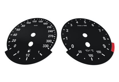 For BMW M5, M6, E60, E63 - Speedometer Dials from MPH to Km/h Cluster Gauges