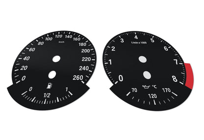 BMW 3 series E90, E92 - Speedometer dials from MPH to km/h Gauges