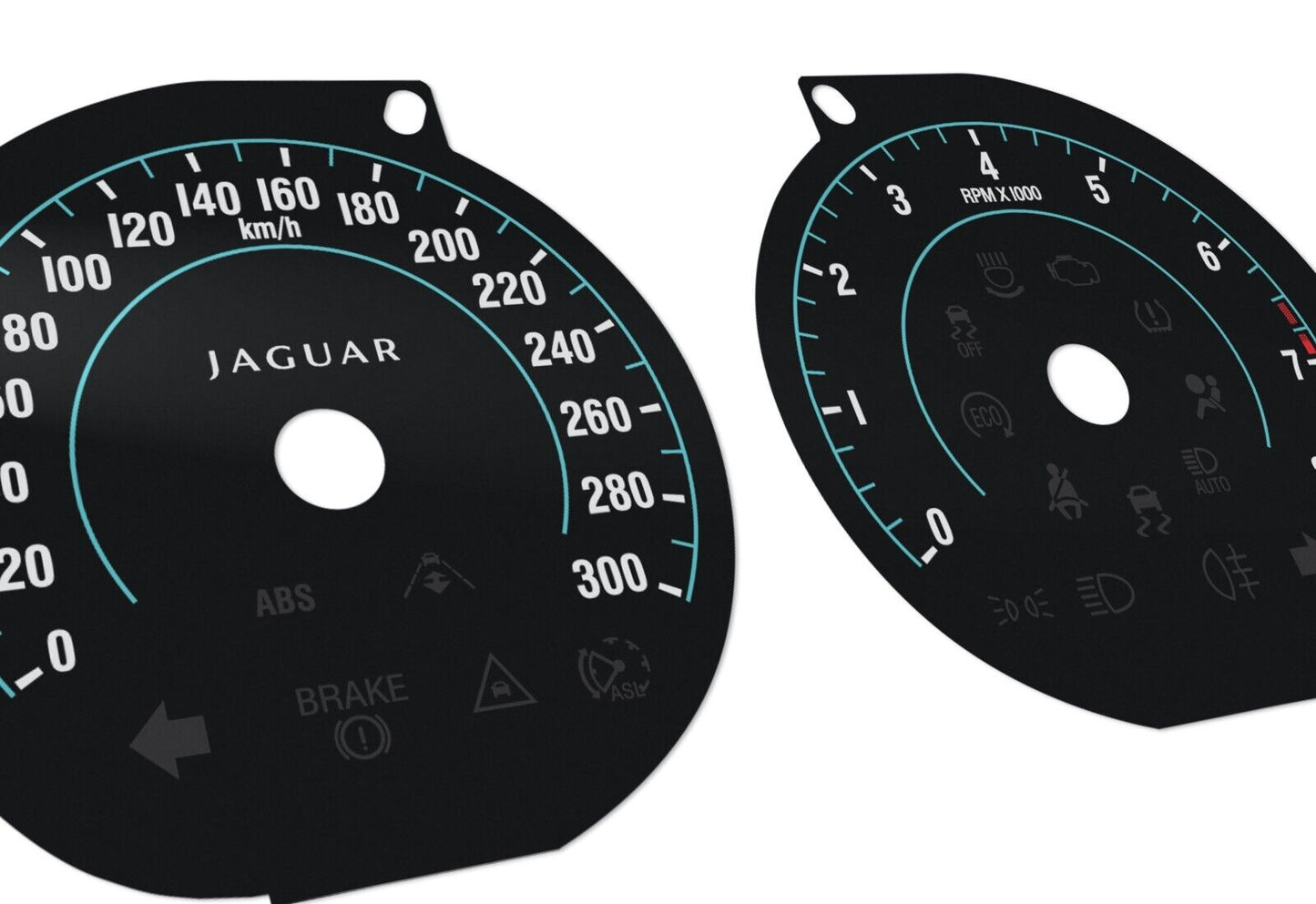 For Jaguar XF MK1, XKR, XK - Speedometer Dials from MPH to Km/h Cluster Gauges