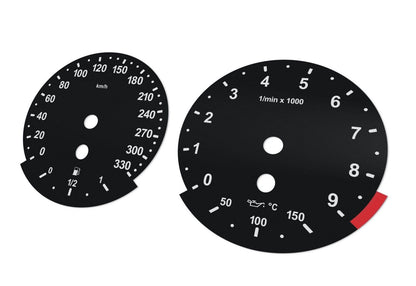 For BMW M5, M6, E60, E63 - Speedometer Dials from MPH to Km/h Cluster Gauges