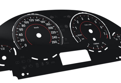 BMW 3, 4 series F3x-  Speedometer dials from MPH to km/h gauges