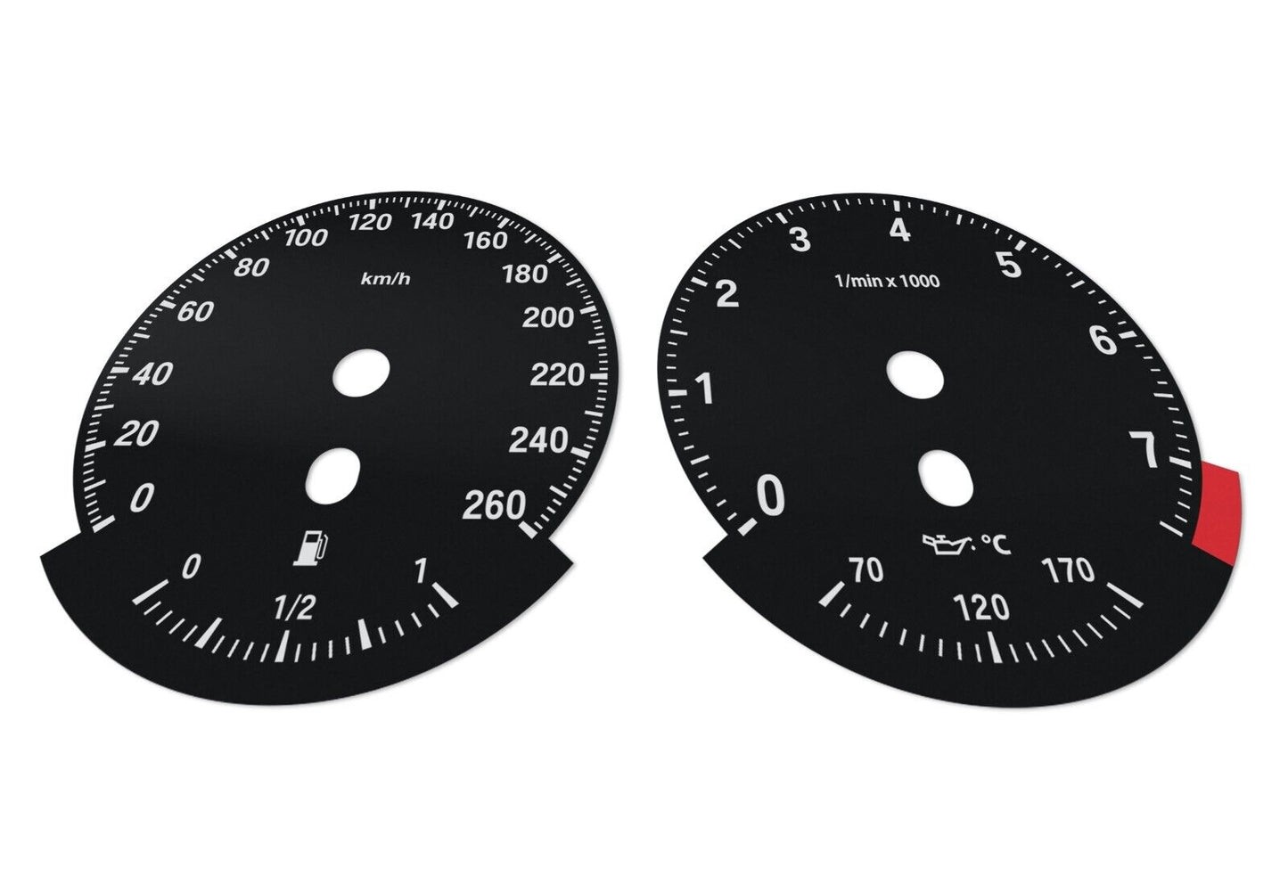 BMW X6 E71 - Speedometer dials from MPH to km/h Gauges