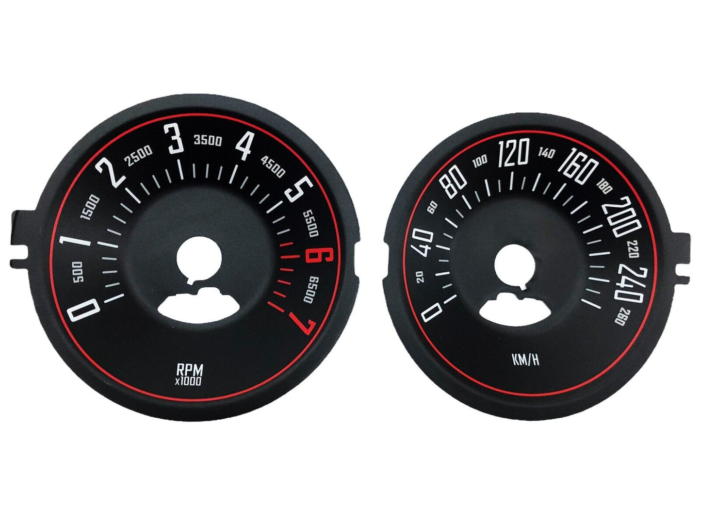 For Dodge Challenger 260km/h - Speedometer Dials from MPH to Km/h Cluster Gauges