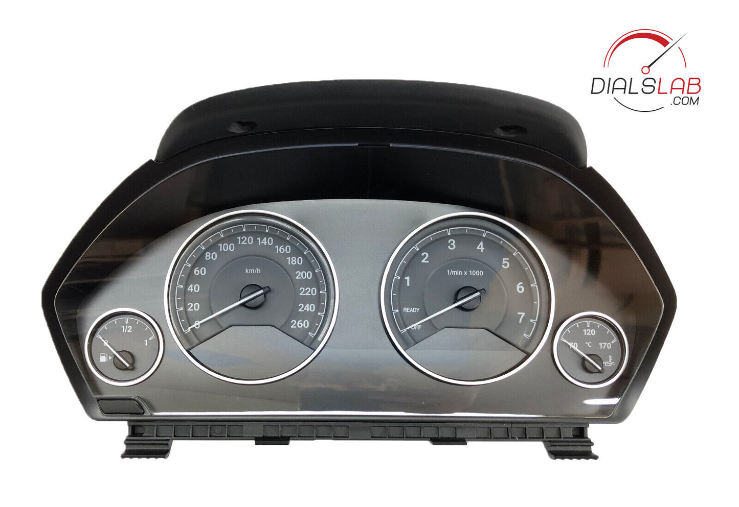 M Style 3D for BMW 260km/h F3X - Dials from mph to km/h Gauges