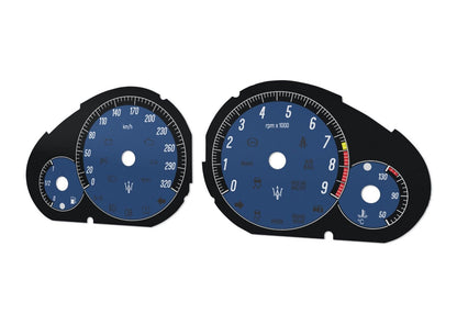 Maserati GranTurismo, Quattroporte - Speedometer dials MPH to KM/H Gauges