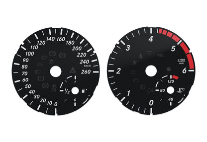 Mercedes-Benz ML,GL - Speedometer dials MPH to km/h Gauges