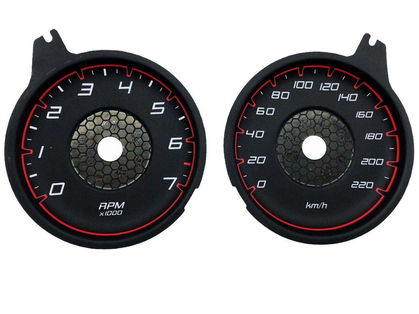 For Dodge Charger 220km/h 3D - Speedometer Dials from MPH to Km/h Cluster Gauges