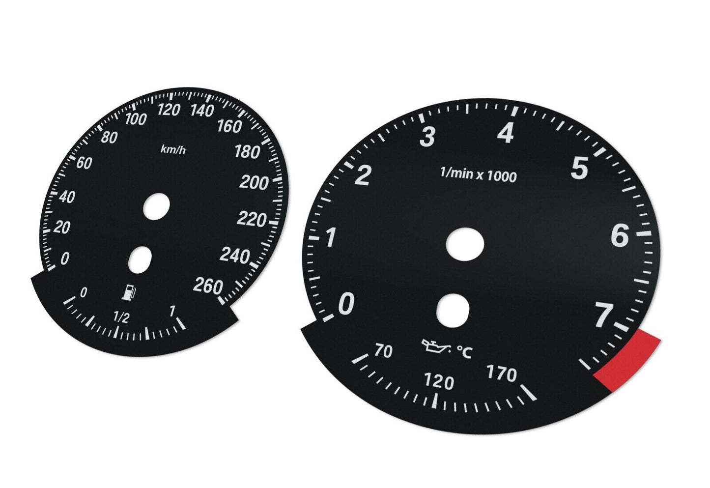 BMW X6 E71 - Speedometer dials from MPH to km/h Gauges