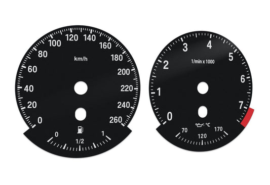 BMW X6 E71 - Speedometer dials from MPH to km/h Gauges