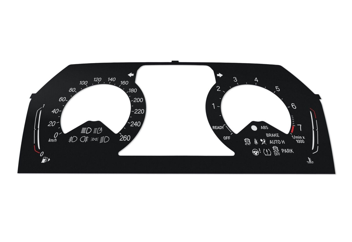 BMW 1,2 series F40, F44 - Speedometer dials from MPH to km/h Gauges