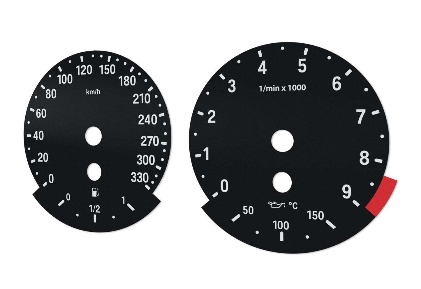 For BMW M3, E90 - Speedometer Dials from MPH to Km/h Cluster Gauges