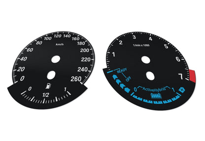 BMW X6 Hybrid E71 - Speedometer dials from MPH to km/h Gauges