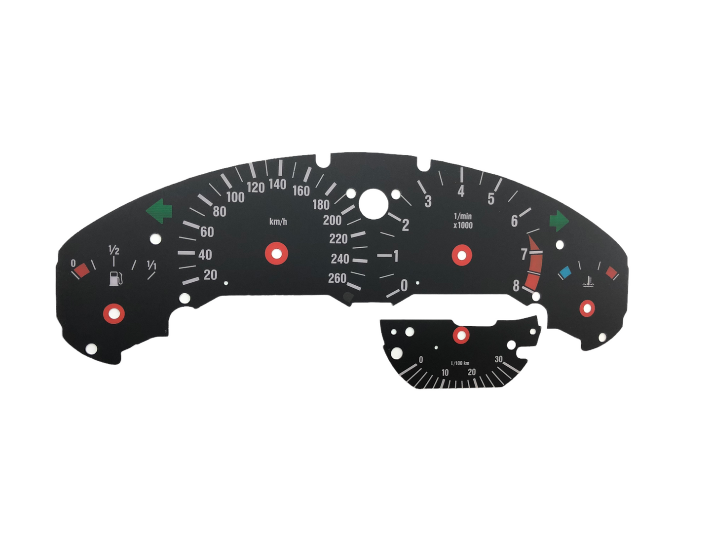 For BMW M3 E36 - Speedometer Dials from MPH to Km/h Cluster Gauges