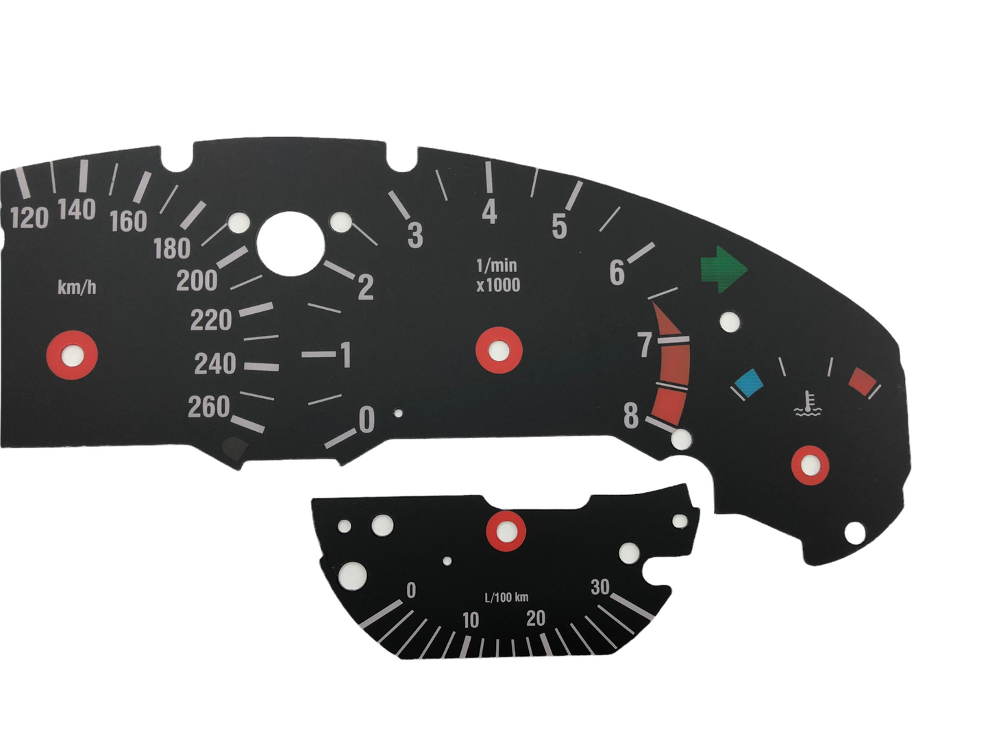 For BMW M3 E36 - Speedometer Dials from MPH to Km/h Cluster Gauges