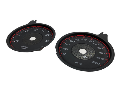 For Dodge Charger 220km/h 3D - Speedometer Dials from MPH to Km/h Cluster Gauges