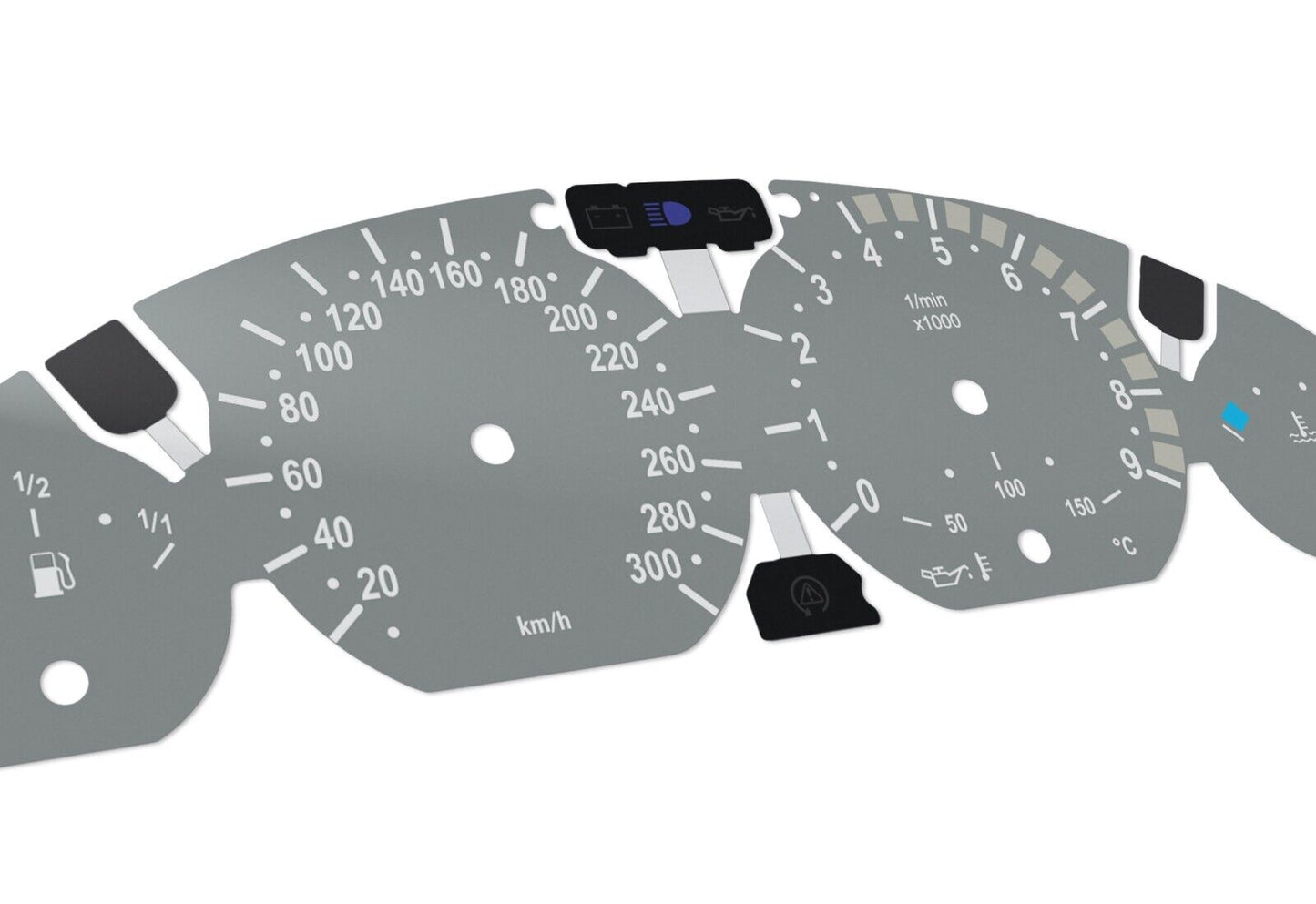 For BMW M3 E46 - Speedometer Dials from MPH to Km/h Cluster Gauges