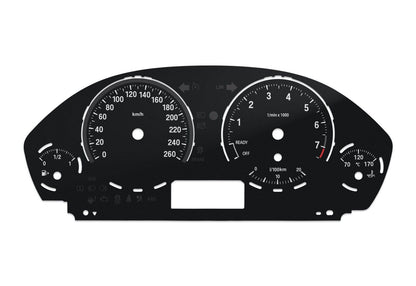 BMW 3, 4 series F3x-  Speedometer dials from MPH to km/h gauges