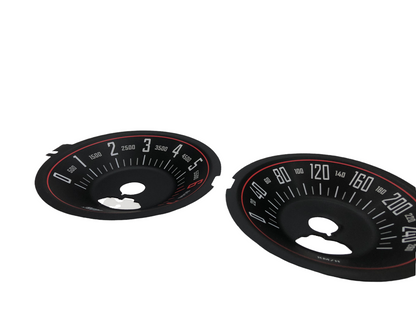 For Dodge Challenger 260km/h - Speedometer Dials from MPH to Km/h Cluster Gauges