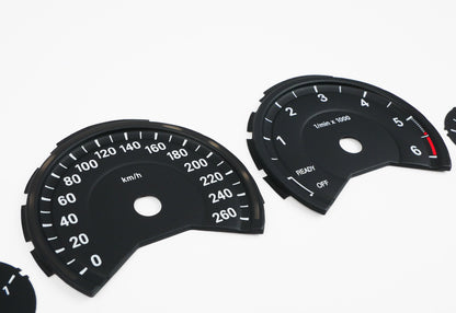 BMW 3D Black F30 F31 F32 F33 F34 F36 - Speedometer Dials Gauges
