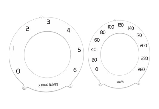 For Volvo XC60 White Diesel  - Speedometer KM/H Gauges