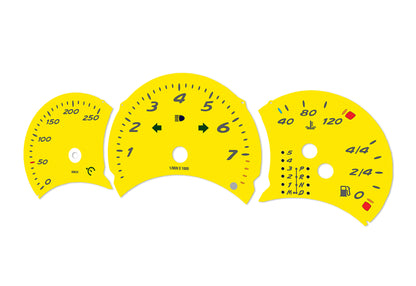 Porsche Boxster 986.1 Yellow - Speedometer Dials Gauges