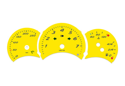 Porsche Boxster 986.1 Yellow - Speedometer Dials Gauges