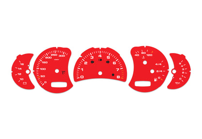 Porsche Carrera 911 996.2 Red - Speedometer Dials Gauges