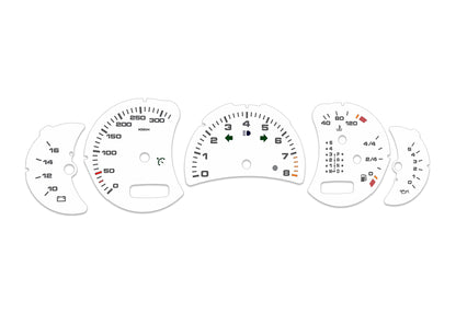Porsche Carrera 911 996.2 White - Speedometer Dials Gauges