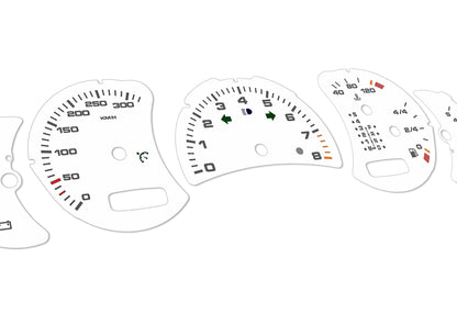 Porsche Carrera 911 996.2 White - Speedometer Dials Gauges