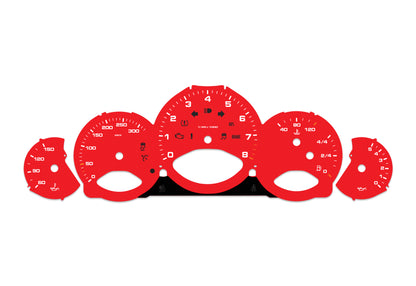 Porsche Carrera 911 997.2 Red - Speedometer Dials Gauges