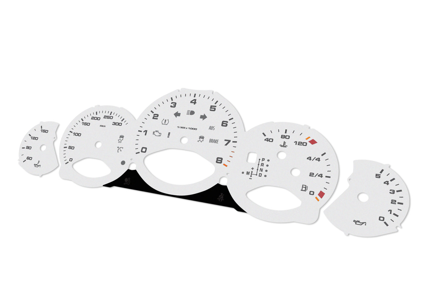 Porsche Carrera 911 997.2 Grey - Speedometer Dials Gauges
