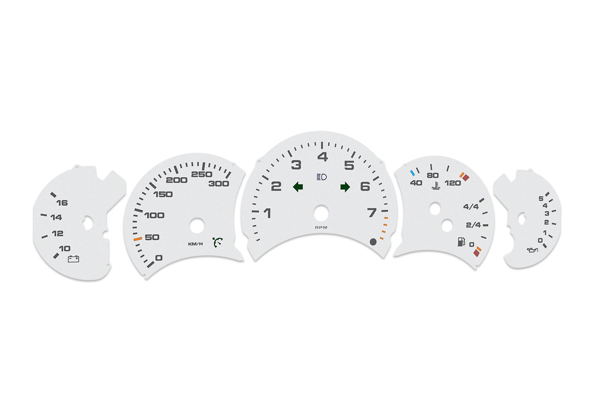 Porsche Carrera 911 996.1 Grey - Speedometer Dials Gauges