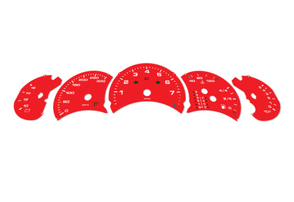 Porsche Carrera 911 996.1 Red - Speedometer Dials Gauges